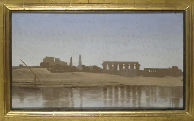 Uitzicht op de Nijl bij Luxor, 1857
